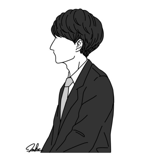 スーツを着た男性のイラスト